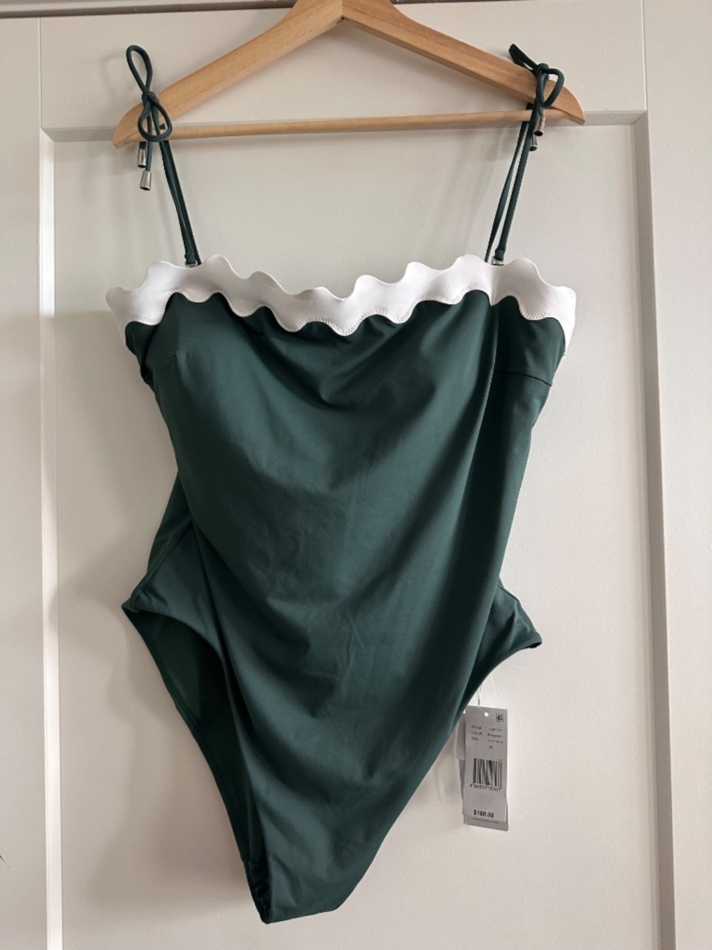 Seafolly Sea Dive Gia Bandeau Green One Piece Swimsuit - Picture 8 of 11